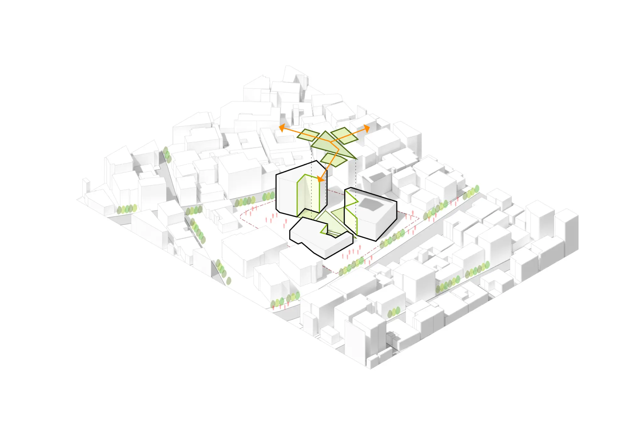 디자인 발전시키기 3 (3D 매스 다이어그램 모델링)