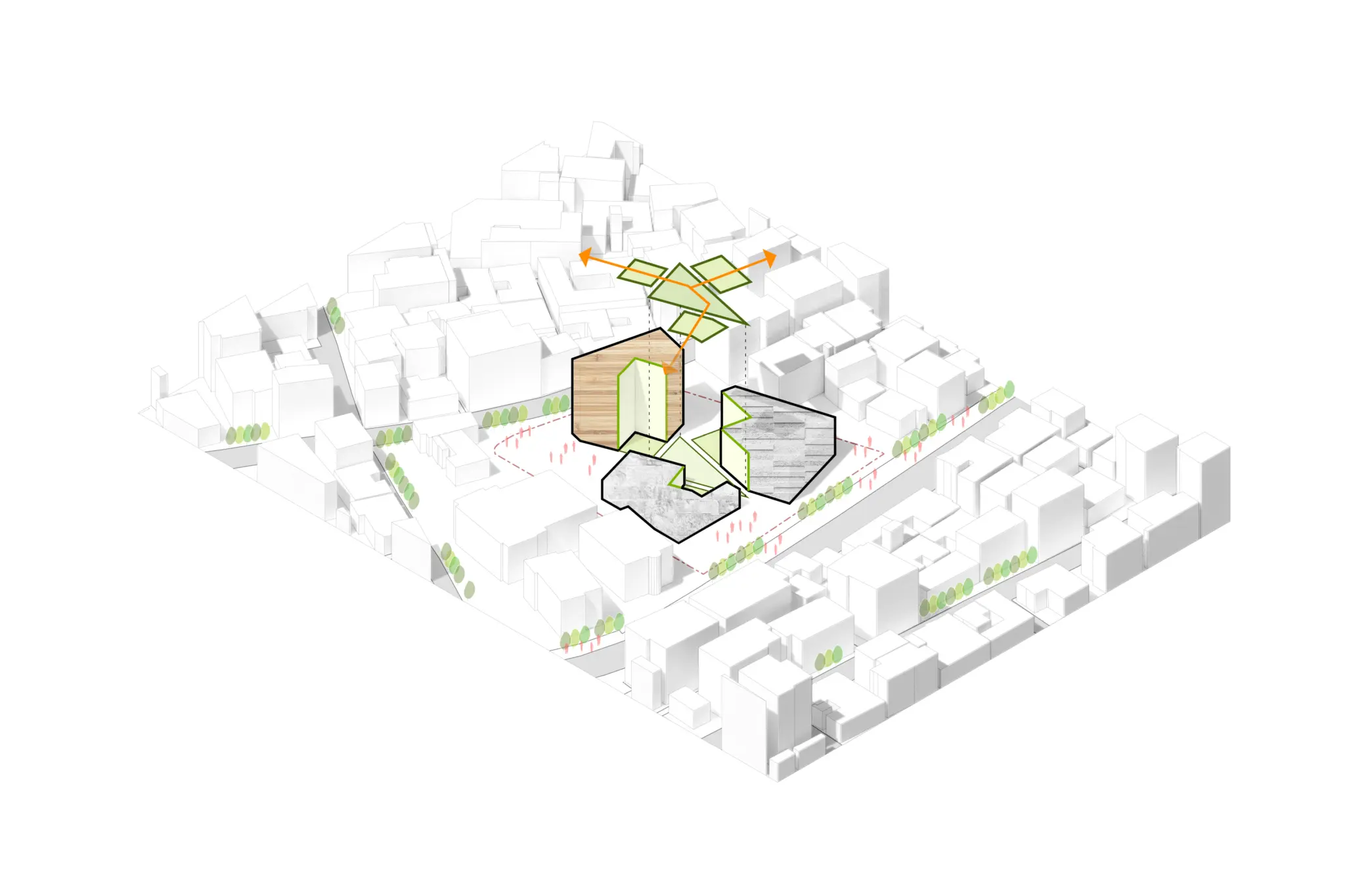 3D 매스 다이어그램 발전 1 (기본 표현)
